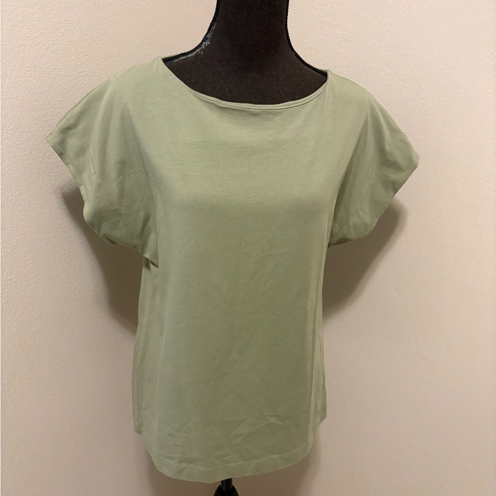 Chico's Light Green Short Sleeve Top